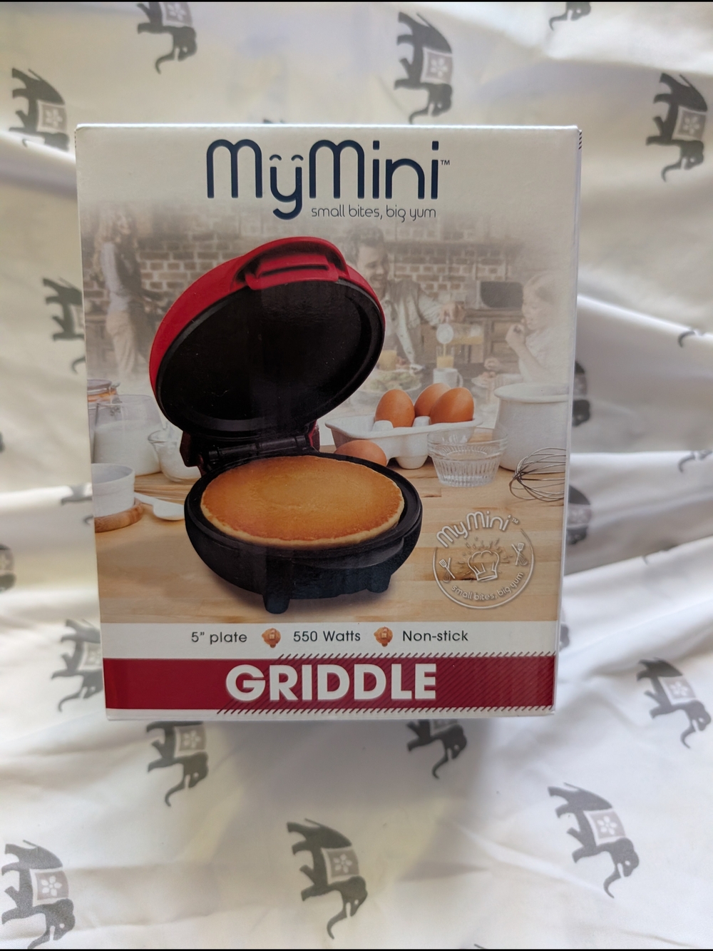 Red & Black Mini Griddle - Nonstick 5" Plate